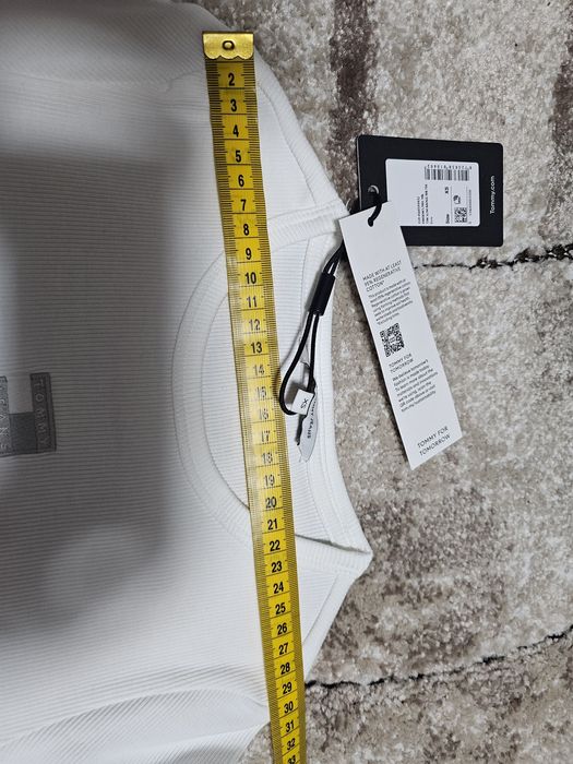 Tricou Tommy Jeans alb marimea XS