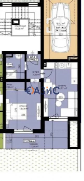 Продава се Двустаен апартамент в Созопол - 69 кв.м за 621 €/кв.м - Снимка #2