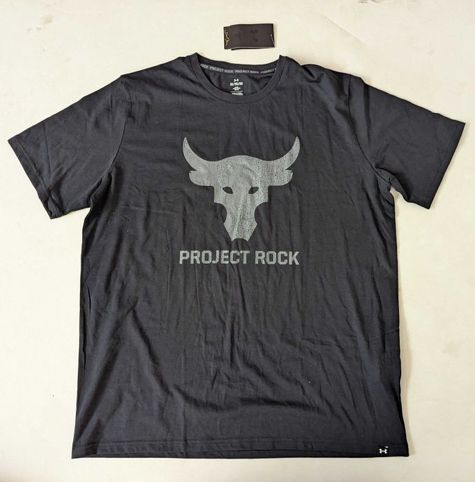 Under Armour Project Rock Bull мъжка черна тениска размер XL от Сащ