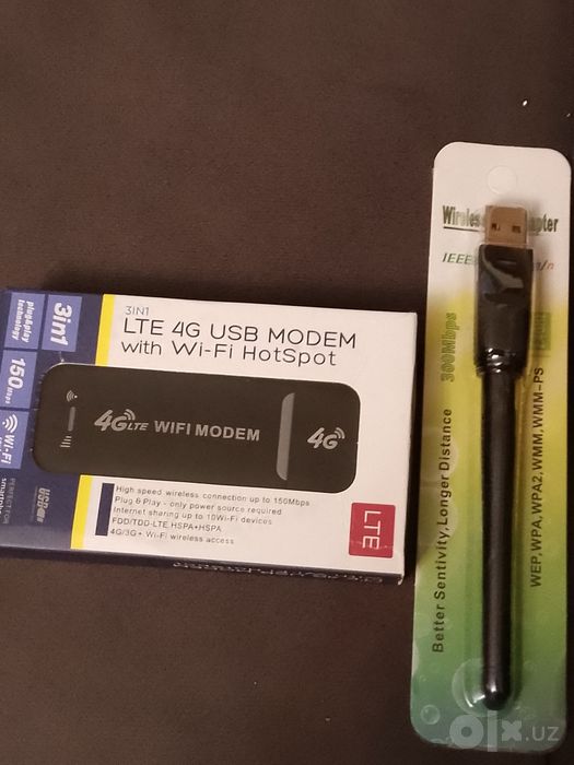 Продается Wi-Fi 4g модем и адаптер Wi-Fi