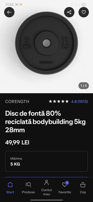 Vând greutăți bodybuiling