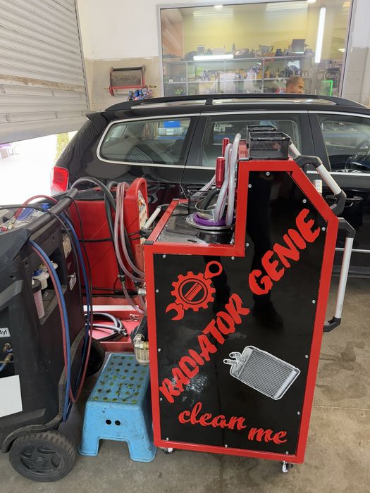 Машинна промивка радиаторче на автопарно