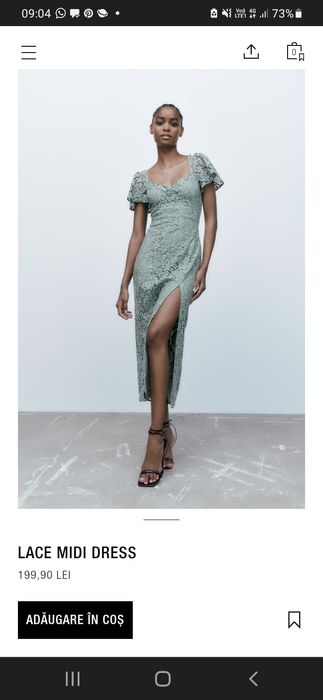 Rochie zara marime 34