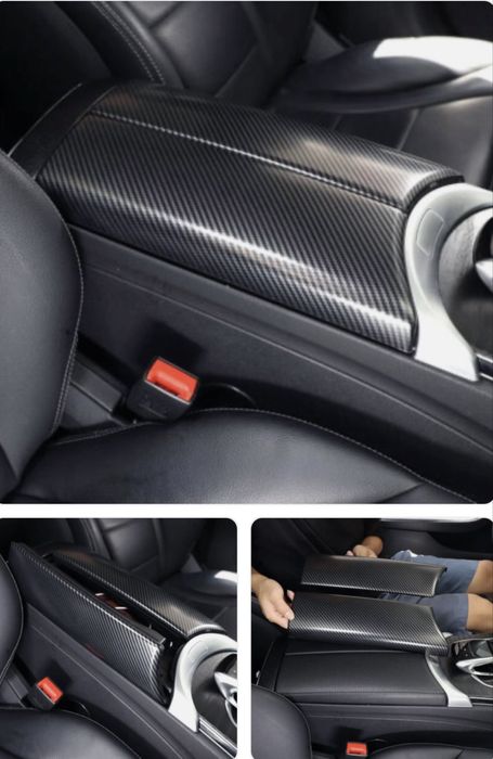 Carbon Fiber Console Подлакътник Mercedes E300 E350 E400 w213