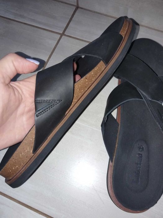Мъжки кожени  чехли Timberland