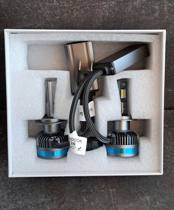 Led H7 F80 12v-24v , 6000k , 40000LM- cel mai puternic led