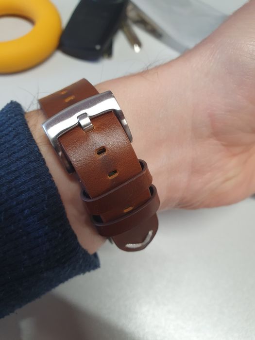 Curea ceas, din piele, cu quick release 20mm