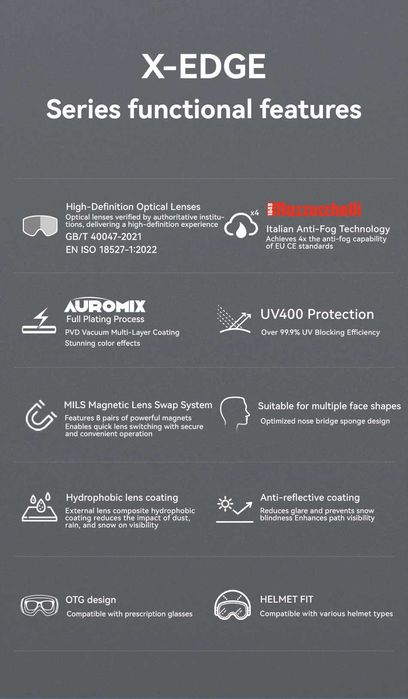 ски очила COPOZZ Magnetic Ski Goggles