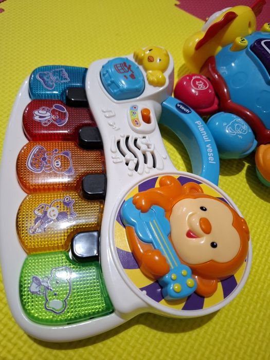 Set 2 jucarii interactice Pian vesel  catelus Vtech si buburuza intera