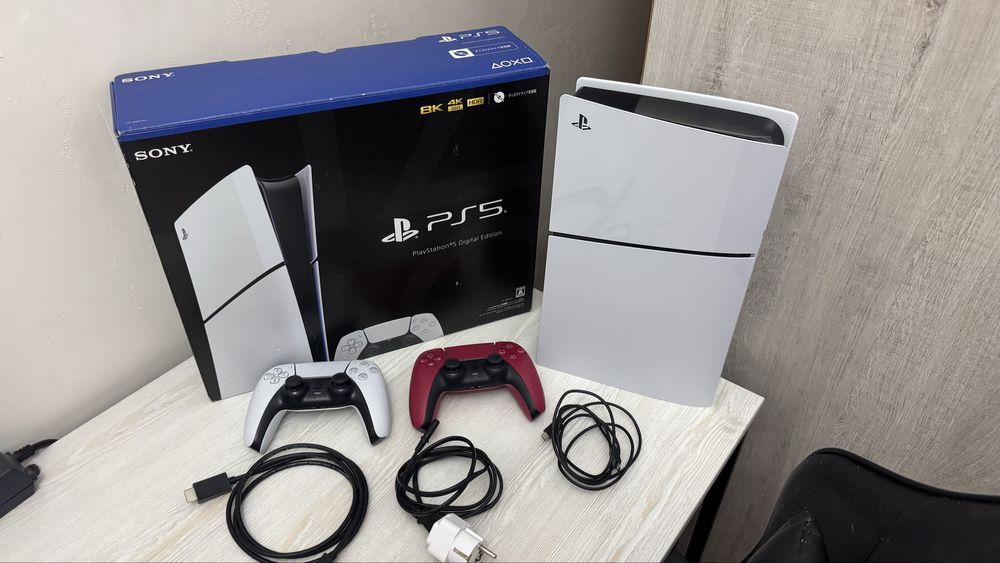 PS5 slim digital edition 1tb полный комплект