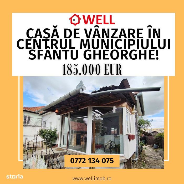 Casă de vânzare în centrul municipiului Sfântu Gheorghe!