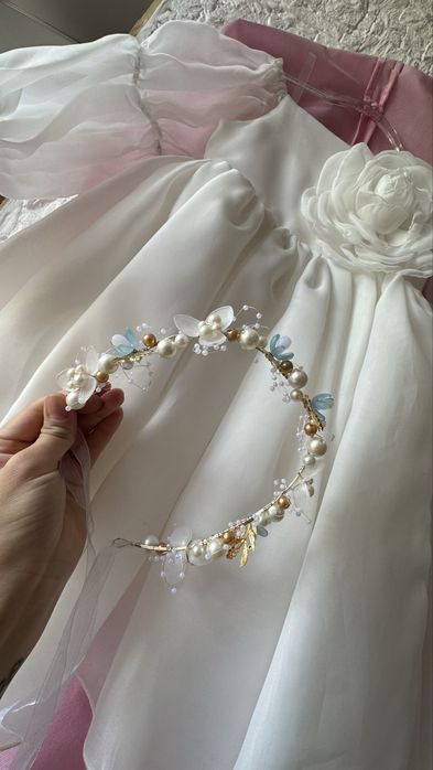 Платье белое для девочки