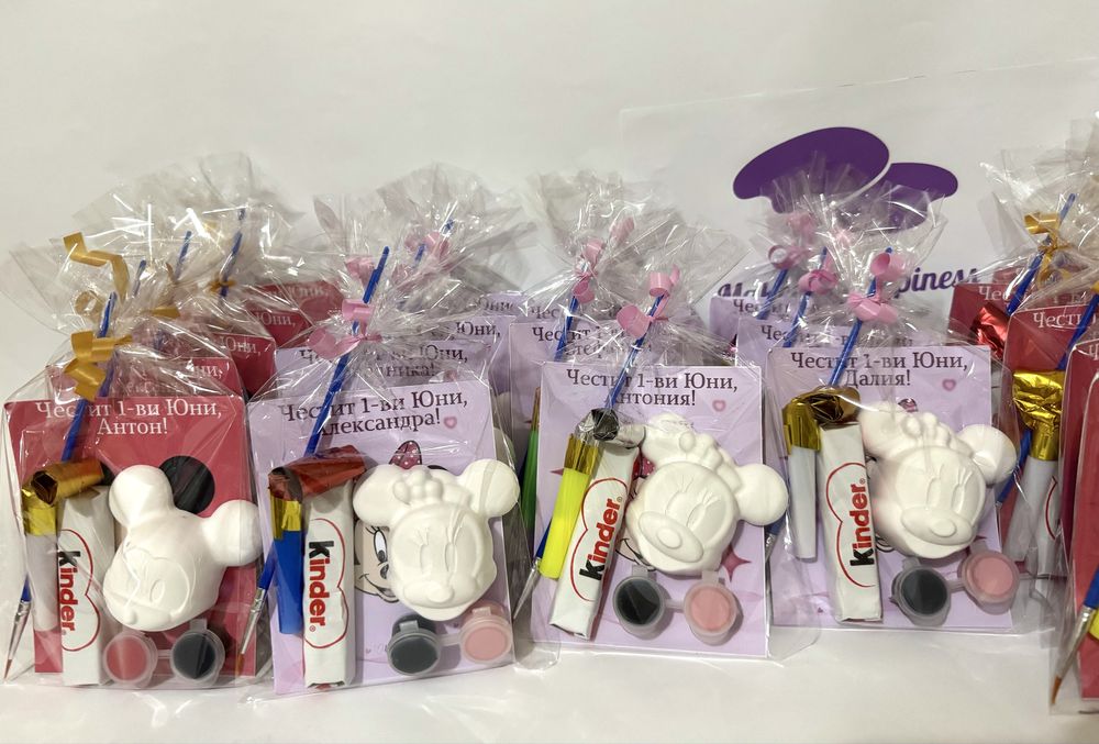 Подаръчета за детска градина, парти или училище / Гипсови фигурки