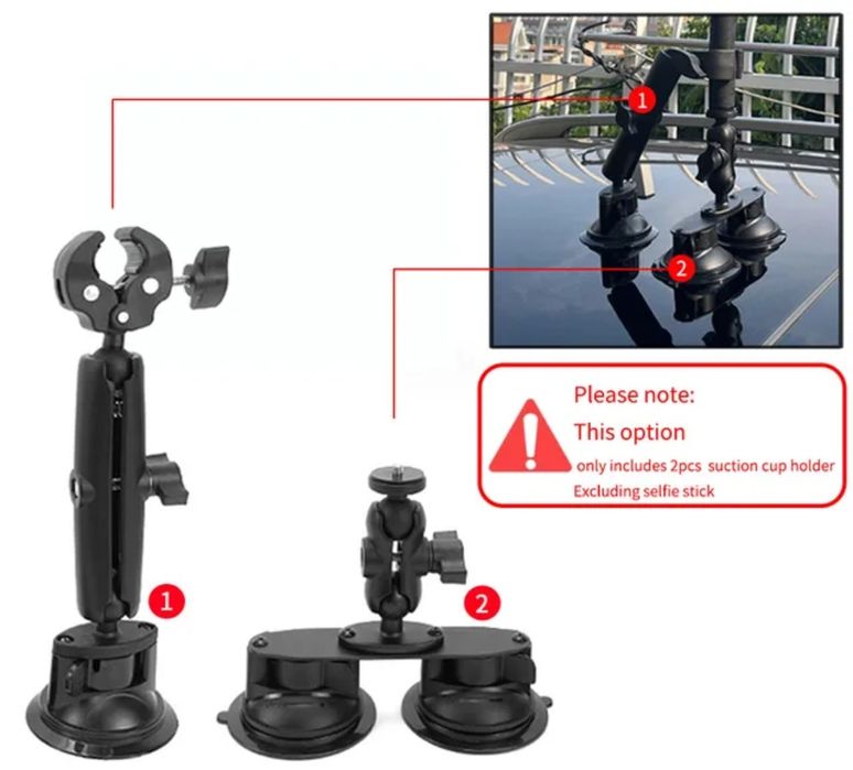 Kit montare  camera acțiune insta360 go pro pentru masina