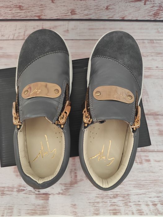 Туфли кроссовки кожа