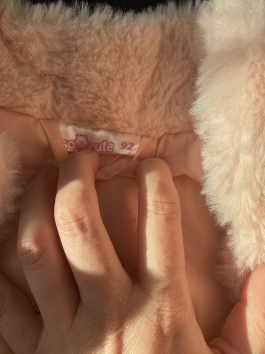 Set palton si vesta blanita 2-3 ani