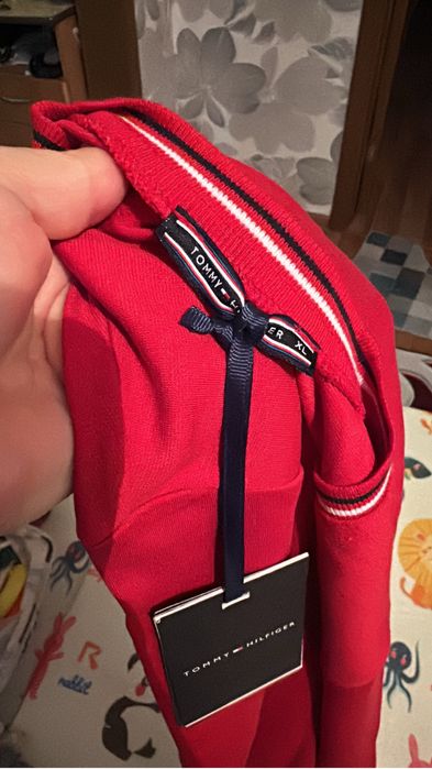 Платье туника красный цвет