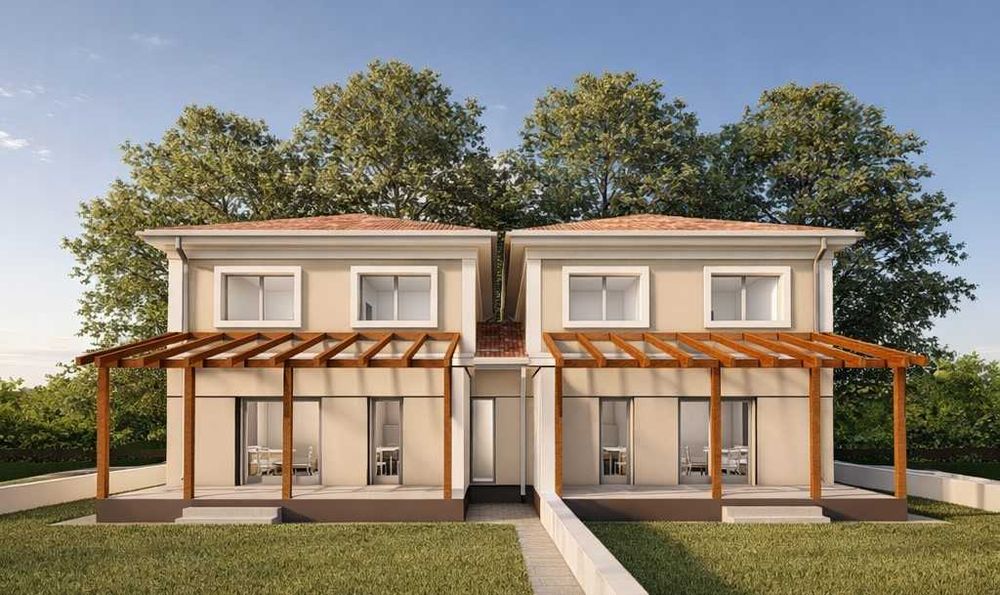 Duplex cu 4 camere despartit prin camera tehnica in Mosnita Noua