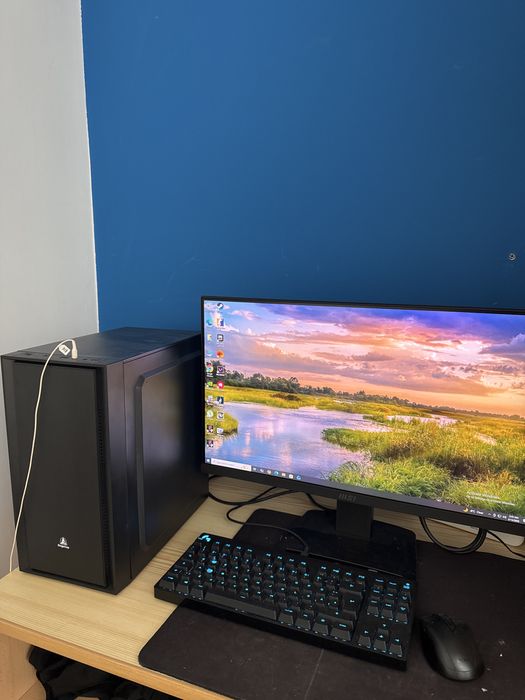 Vand/schimb Pc Gaming+ Monitor 100hz+ Tastatura (setup) Ryzen 5
