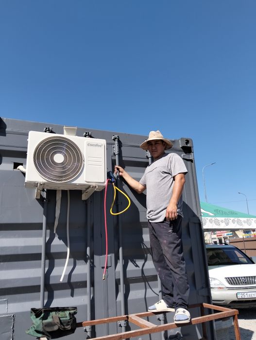 Установка кондиционер кандер кондёр