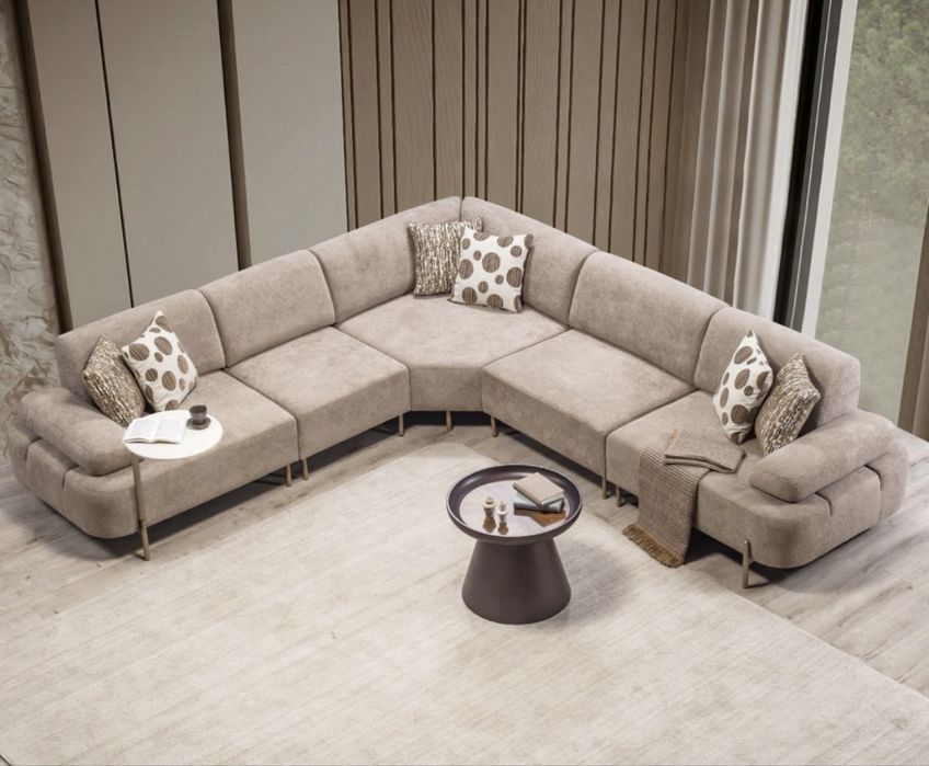 Модерен и луксозен ъглов диван - ДИВАНИ - МЕКА МЕБЕЛ ПО ПОРЪЧКА