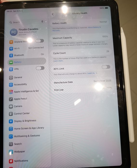 IPad Air M3 11-inch 128GB,Pencil pro