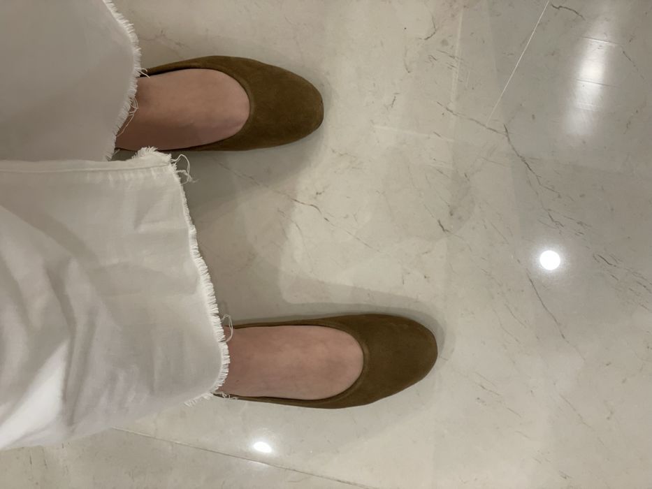 Balerini piele intoarsa Zara 39