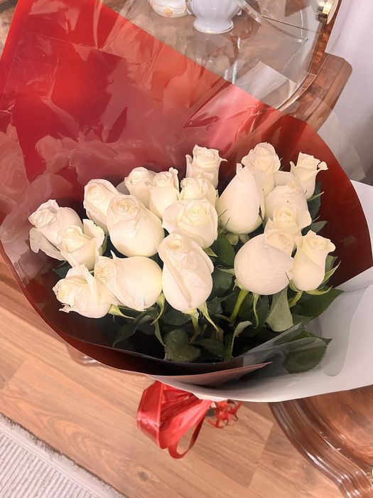 Цветы розы 21 шт красивые