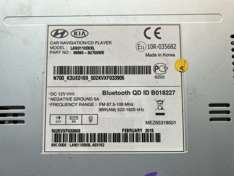 Navigatie kia sportage an 2011-2015