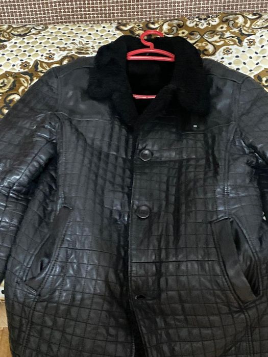 Мужская кожаная дубленка