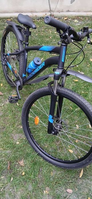 Bicicleta ROCKRIDER ST 120 negru-albastru 27,5", cadru M