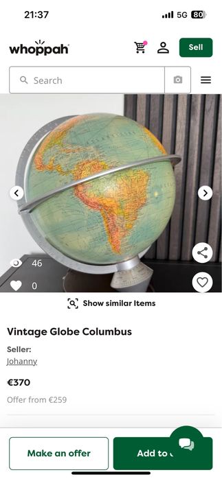 Глобус / Columbus Duplex / 60-те