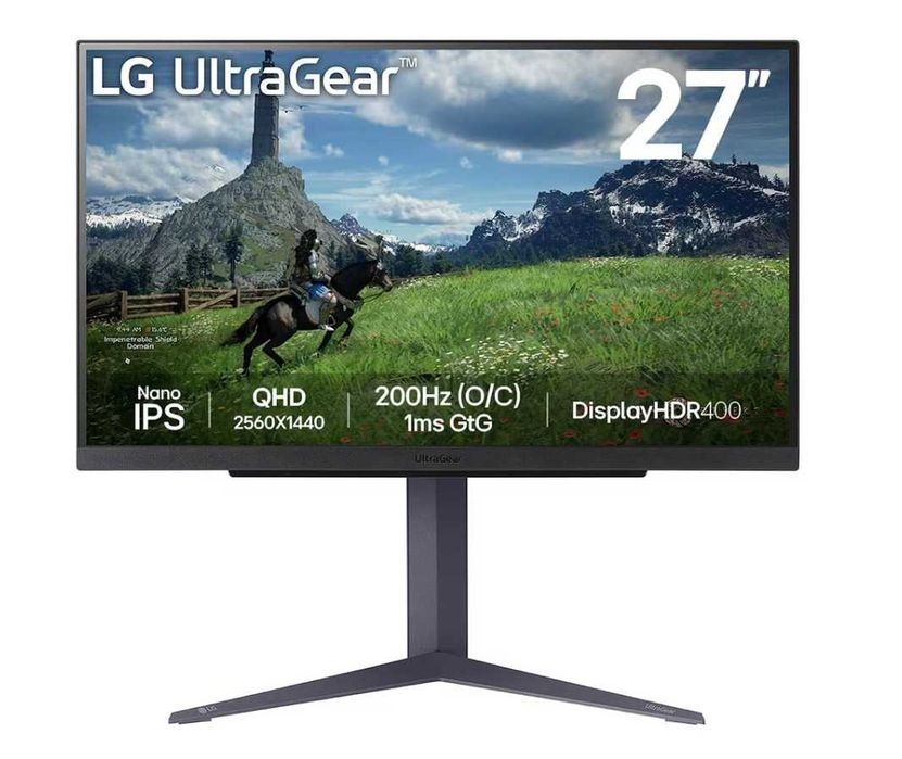 In garantie Monitor Gaming LED Nano IPS LG UltraGear™ 27", QHD (2560x1440), 180Hz  AMD FreeSync™, NVIDIA G-Sync™ Compatible