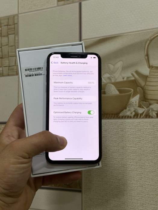 Iphone x 64 gb 100%