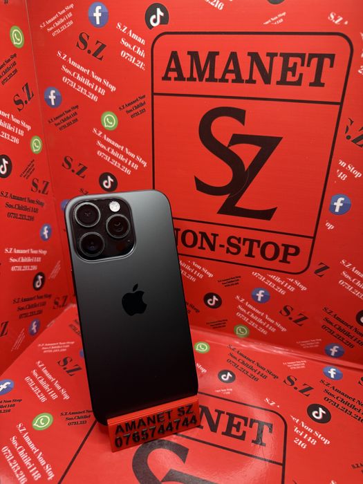 Iphone 16 Pro 38 incarcari Amanet SZ Non Stop