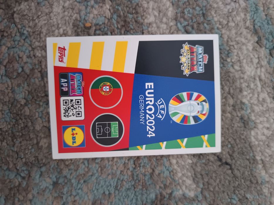 Cartonaș cristiano Ronaldo topps match attax euro 2024