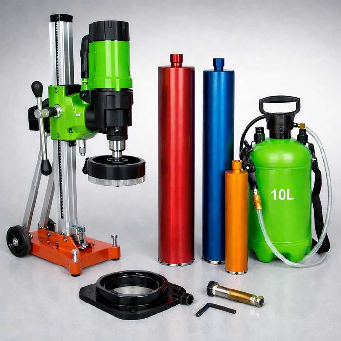 Kit Mașină de Carotat Profesională Ø230 mm | 2 Carote Incluse | 2.880 Lei + TVA