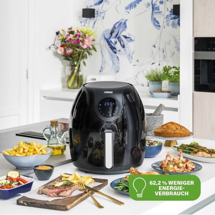Princess Фритюрник с горещ въздух Air Fryer, 5.2л. 1700W, ПРОМОЦИЯ!