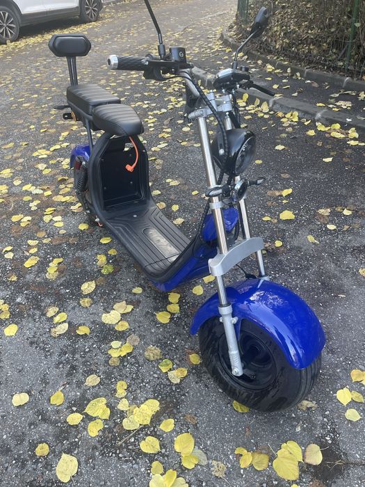 Scuter electric albastru