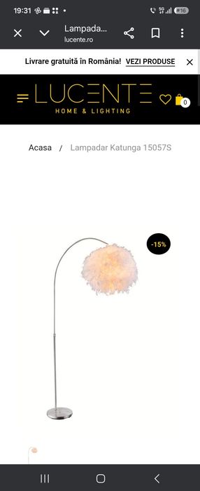 Lampadar inox,stare foarte buna