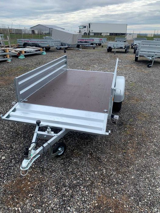 Remorcă 750 kg Vesta Trailers 232x131x38cm Sasiu Sudast si Basculare