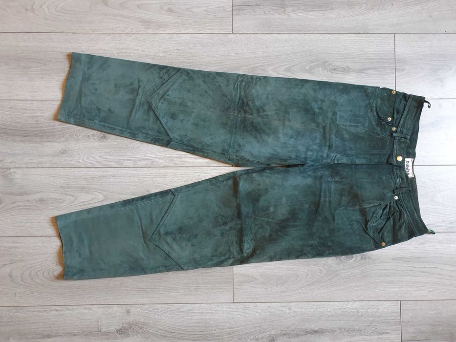 Pantaloni de piele SUBITO - Marimea 44 (Talie 83 cm)