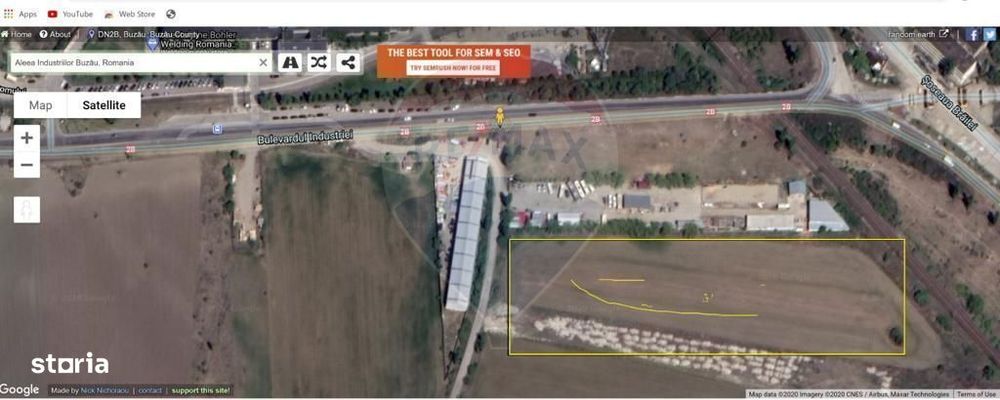 Teren intravilan  Buzau / Bulevardul Industriei