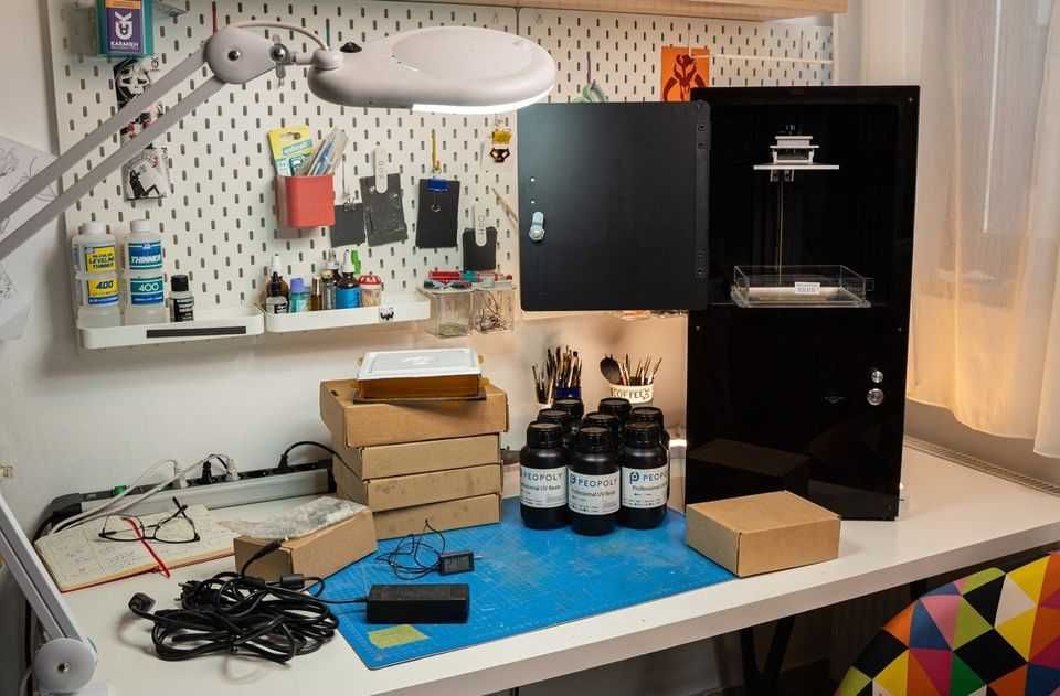 Imprimanta 3D MOAI 130 cu rasina si termometru digital