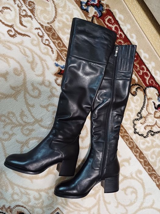 Сапоги-ботфорты зимние