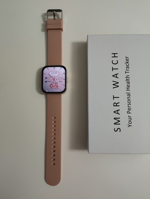 NOU Smartwatch cu ecran amoled curbat, autonomie 7 zile, subțire, monitorizare tensiune, glicemie, ritm cardiac, somn, compatibil android și IOS
