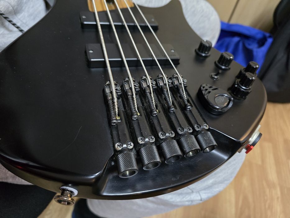 Chitară bass Ibanez EHB1005 + hard case Gibson + straplocks Dunlop + corzi Elixir