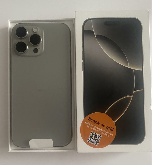 Iphone 16 Pro Max, 512 Gb, Natural Titanium, NOU
