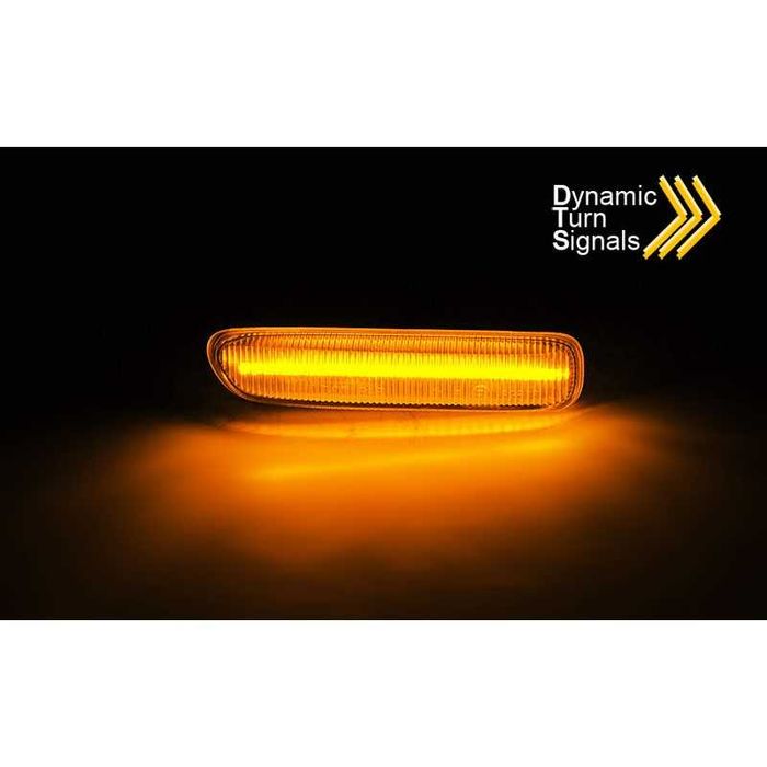 Тунинг диодни мигачи за BMW E46 (1998-2001) опушени с бягаща светлина