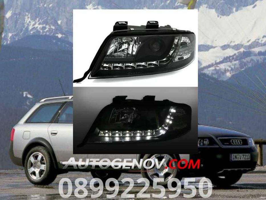 Кристални Тунинг Фарове Audi A6 / All Road, Osram, H1/H1